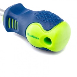 Сибртех Отвертка, SL6 х 38 мм, CrV, двухкомпонентная рукоятка 11853