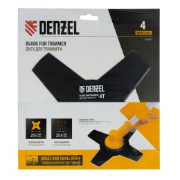Denzel Диск для триммера , 255 х 25,4 4 лезвия 96366