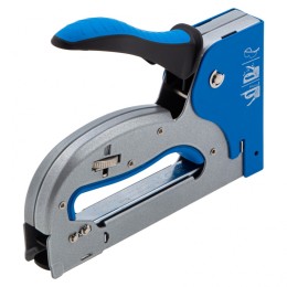 Барс Степлер металлический, регулировка удара, двухкомпонентная рукоятка, тип скобы: 53, 4-14 мм 40003