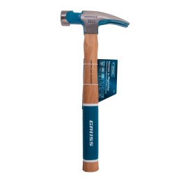 Gross Молоток-гвоздодер,560 г, угол 75, магнит, обрезиненная рукоятка AMERICAN HICKORY // 10419