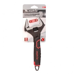 Matrix Ключ разводной, тонкие губки, фосфатированный, двухкомпонентная рукоятка, 250 мм, PRO 15578