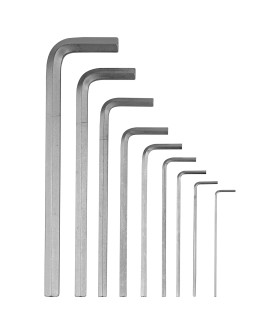 Denzel Набор ключей имбусовых, HEX, 1,5-10 мм, CrV, 9 шт., удлиненные 12368