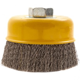 Denzel Щетка для УШМ, 100 мм, "Чашка", витая нержавеющая проволока 0.3 мм, М14 746053
