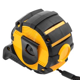 Denzel Рулетка 5м х 32мм, автоматич. фиксац., нейлон. покрытие, магнит. зацеп, двухстор. разметка// 31523