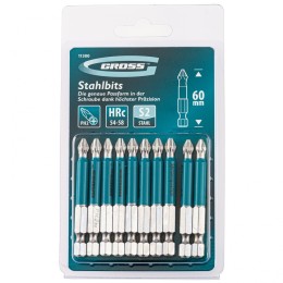 Gross Бита РН2 х 60, сталь S2, 10 шт. 11300