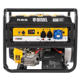 Denzel Генератор бензиновый PS 90 EA, 9.0 кВт, 230В, 25 л, коннектор автоматики, электростартер 946934