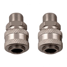 Stels Муфта универсальная быстросъемная ("мама"), 3/8, внешняя резьба, 2 шт, 57057