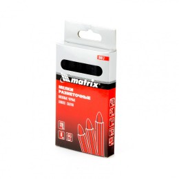 Matrix Мелки разметочные восковые черные, 120 мм, коробка 6 шт 84817