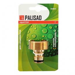 Palisad Адаптер латунный, 1, внешняя резьба 65851