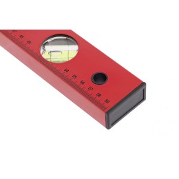 Matrix Уровень алюминиевый, 600 мм, 3 глазка, красный, линейка 33223
