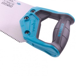 Gross Ножовка по дереву Piranha , 550 мм, 11-12 TPI, зуб-3D, каленый зуб, двухкомпонентная рукоятка 24105