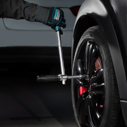 Gross Ключ-крест баллонный, складной с изменяющимся рычагом, 17 мм, 19 мм, 21 мм, 23 мм, CrV, хромированный 14270