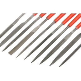 Matrix Набор надфилей, 180 х 5 мм, 10 шт, пластиковые рукоятки 15824