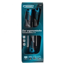 Gross Набор отверток комбинированный 3 шт, S2, трехкомпонентная рукоятка 12167