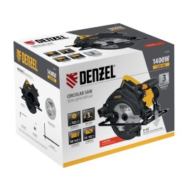 Denzel Пила циркулярная CSH-185, 1400 Вт, 185 мм 27304