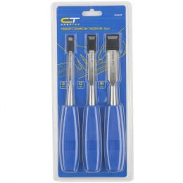 Сибртех Набор стамесок плоских, 3 шт, 8-12-18 мм 24421