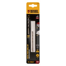 Denzel Сверло по металлу, 4 мм, HSS Co-8%// 71427