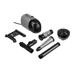 Denzel Насос фонтанный FNP110-34, 112 Вт, подъем 3,4 м, 3400 л/ч, колокольчик/каскад/гейзер 99032