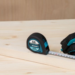 Gross Рулетка "Ergonomisch",5 м x 19 мм,магнитный обрезиненный зацеп 31102