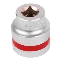 Matrix Головка торцевая, 30 мм, шестигранная, CrV, под квадрат 1/2, хромированная 13130