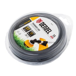 Denzel Леска для триммера двухкомпонентная звезда, 2,7мм х 15м, блистер EXTRA CORD 96218