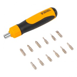 Denzel Отвертка реверсивная, механизм SmartPush 12 шт, S2 // 7711611