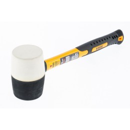 Denzel Киянка резиновая, 16 oz, черно-белая резина, фибергласовая рукоятка// 7711171