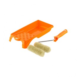 Сибртех Малярный набор для фасадных работ: кювета 150 мм х 290 мм и мини-валик 110 мм 80457