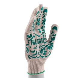Palisad Перчатки трикотажные, ПВХ нанесение "Летний сад", 10 класс, Россия 67816