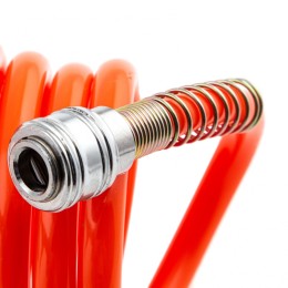 Stels Шланг спиральный воздушный 8 х 12 мм, 18 бар, с быстросъемными соединениями, 10м 57015