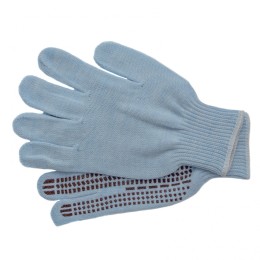 Сибртех Перчатки трикотажные, акрил, ПВХ гель, "Протектор", цвет зенит, оверлок Россия 68666