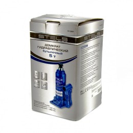 Stels Домкрат гидравлический бутылочный, 5 т, H подъема 197-382 мм 51097