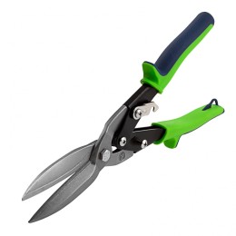 СИБРТЕХ Ножницы по металлу, удлиненные, 285 мм, пряморежущие, двухкомпонентные обрезиненные рукоятки 78339