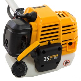 Denzel Триммер бензиновый DT 25, 25 см3, 1.3 л. с, неразъемная штанга, состоит из 2 частей 96221