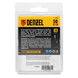 Denzel Бита IMPACT, PZ3x50 мм, лазерная обработка шлица, сталь S2, 10 шт., Е 6,3 11693