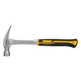 Denzel Молоток-гвоздодер 450 г, цельнометаллический, двухкомпонентная рукоятка 10423