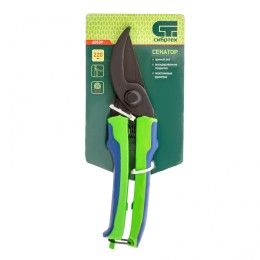 Сибртех Секатор прямого реза, 220 мм, пластиковые рукоятки, Горизонт, Россия, 60539