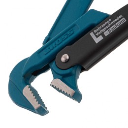 Gross Ключ трубный рычажный 3/4, №0, цельнокованый, CrV, тип "L" 15600