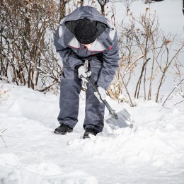 Сибртех Лопата универсальная алюминиевая, 205 х 280 х 640 мм, пластиковый черенок, Россия, 61622
