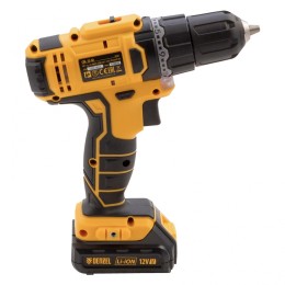 Denzel Дрель-шуруповерт аккумуляторная CDL-12-02, Li-Ion, 12 В, 1.5 А*ч, 2 аккумулятора 26101