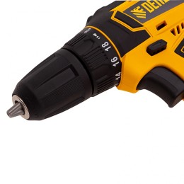 Denzel Дрель-шуруповерт аккумуляторная CDL-18-01CB, Li-Ion, 18 В, 1 аккумулятор 26115