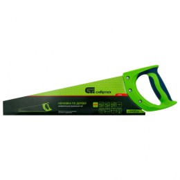 Сибртех Ножовка по дереву Зубец , 400 мм, 11 TPI, зуб 2D, калёный зуб, 2-х компонентная рукоятка 23824