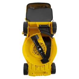 Denzel Газонокосилка электрическая GM-1200, 1200 Вт, ширина 32 см, 3 уровня, травосборник 25 л. 96615