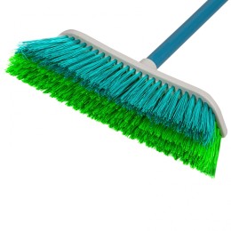 Palisad Щетка пластмассовая для подметания пола с комбинированной щетиной, 27 см, с черенком, 120 cм, Home 935645