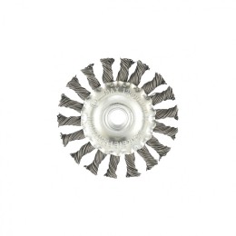 Matrix Щетка для УШМ 100 мм, М14, плоская, крученая проволока 0.8 мм 74643