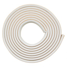 Сибртех Уплотнитель резиновый, 12 м, профиль "P", белый 88907