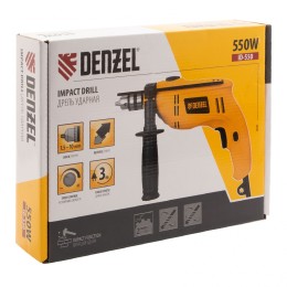 Denzel Дрель ударная ID-550, 550 Вт, 0-2900 об/мин, 46400 уд/мин 26302