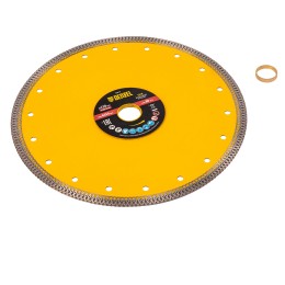 Denzel Диск алмазный отрезной 230 х 22,2мм, сплошной, супертонкий, горячий пресс, сухой/мокрый рез// 73074