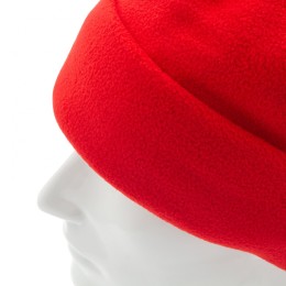 Сибртех Шапка с отворотом из флиса для взрослых, размер 58-59, красная 68831