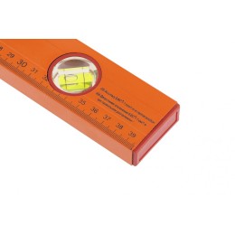 Sparta Уровень алюминиевый, 400 мм, 3 глазка, желтый, линейка 330205